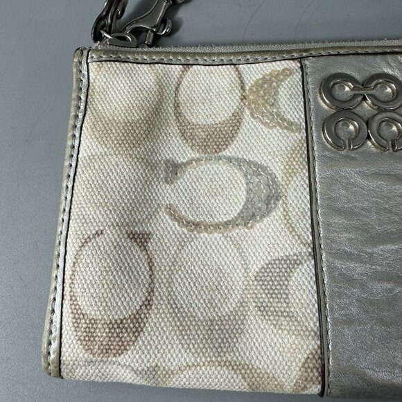 Coach Wristlet with Sequins - Picture 2 of 15